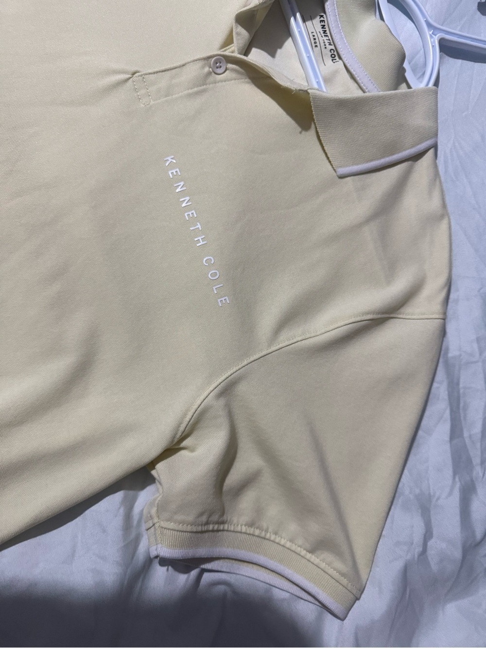 Kenneth Cole Men's Yellow Polo Shirt - Picture 3 of 6